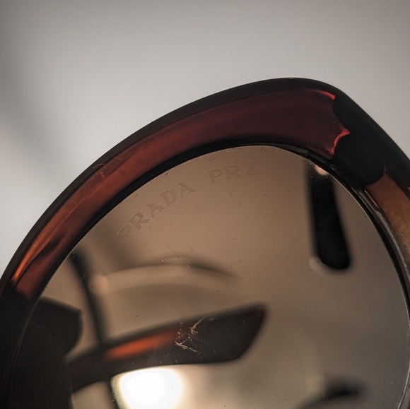 PRADA SPR 30P Brown Gradient/Polarized PDM-6E1 Sunglasses 55-19-140 EUC - Picture 8 of 16